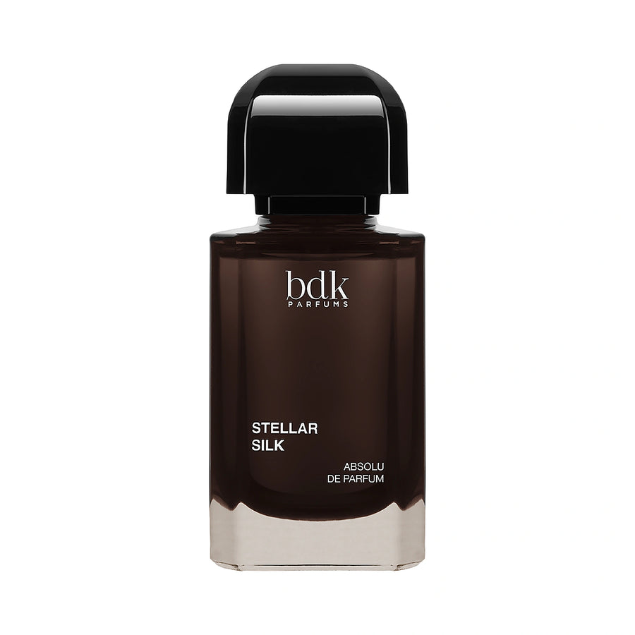 BDK Parfums Stellar Silk Absolu de Parfum 100ml — flacon fumé bouchon noir, vanillé boisé crémeux, parfum niche France