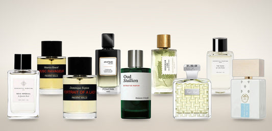 Un parfum par famille olfactive : Bois Impérial (boisé), Musc Ravageur (ambré), Portrait of a Lady (floral), Akatsuki Melba (fruité), Oud Stallion (cuiré), Bohemian Lime (hespéridé), Fougère Royale (aromatique), The Musc (musqué), Bianco Latte (gourmand).