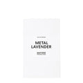 MATIÈRE PREMIÈRE Metal Lavender Eau de Parfum — étui blanc typographie noire, aromatique lavande, parfum niche de Grasse