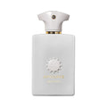 AMOUAGE Decision Eau de Parfum 100ml — flacon blanc nacré sur fond blanc, parfum boisé aromatique de niche d'Oman