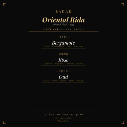 Badar Oriental Rida - Pyramide Olfactive | PlanèteBeauty