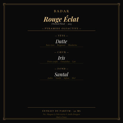 Badar Rouge Éclat - Pyramide Olfactive | PlanèteBeauty