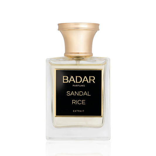 Flacon Badar Sandal Rice Extrait de Parfum 50 ml vue de face