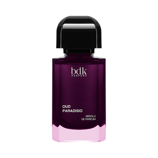 BDK Parfums Oud Paradisio Absolu de Parfum 100ml — flacon aubergine bouchon noir, boisé oud rosé, parfum niche France