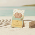 AB Signature Paris Karès Blan carte découverte Try Me 2ml Extrait de Parfum — écrin illustré coco de mer sur sable