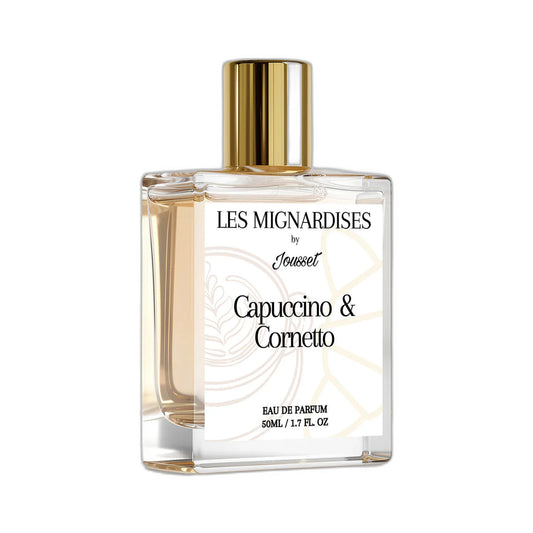 JOUSSET PARFUMS Les Mignardises by Jousset Capuccino & Cornetto eau de parfum Eau de Parfum fond blanc