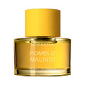 New Notes Pomelo Malindi Extrait de Parfum — flacon jaune solaire sur fond blanc, parfum hesperide boise, parfumerie de niche italienne