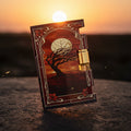 AB Signature Paris Oro Rojo carte 2ml ouverte — vaporisateur doré, arbre divi-divi au clair de lune d'Aruba